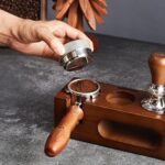 54mm Distributor Called Adjustable Depth Espresso Leveler Compatible With Breville Machine Accessories The Coffee Leveler Made Of Stainless Steel And Walnut Wood 0 3