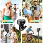 69 Cellphone Tripod Stand For Phone Camera Portable Tripod For Iphone With Remote Phone Holder Phone Stand For Recording Photo Selfie Stick Tripod For Smartphone Compatible With Iphoneandroid 0 2