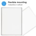 Develop Magnetic White Board Dry Erase 24 X 36 Inch Dry Erase Board Aluminum Frame For Wall Hanging Whiteboard With Detachable Marker Tray For Planning Kitchen Memo School Home Office 0 1