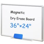 Develop Magnetic White Board Dry Erase 24 X 36 Inch Dry Erase Board Aluminum Frame For Wall Hanging Whiteboard With Detachable Marker Tray For Planning Kitchen Memo School Home Office 0