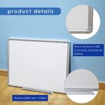 Develop Magnetic White Board Dry Erase 24 X 36 Inch Dry Erase Board Aluminum Frame For Wall Hanging Whiteboard With Detachable Marker Tray For Planning Kitchen Memo School Home Office 0 2