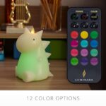 Luminara Flameless Dinosaur Figural Candle Whisper Green Color Changing Moving Flame Dinosaur Candle With 18 Button Remote Control 57 X 67 0 1