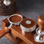 Walnut Espresso Tamping Station Called Coffee Tamper Station Fit 51 To 54mm Espresso Accessories The Tamper Holder Or Organizer Station Adjustable Portafilters Stand Height 7 In One 0 3