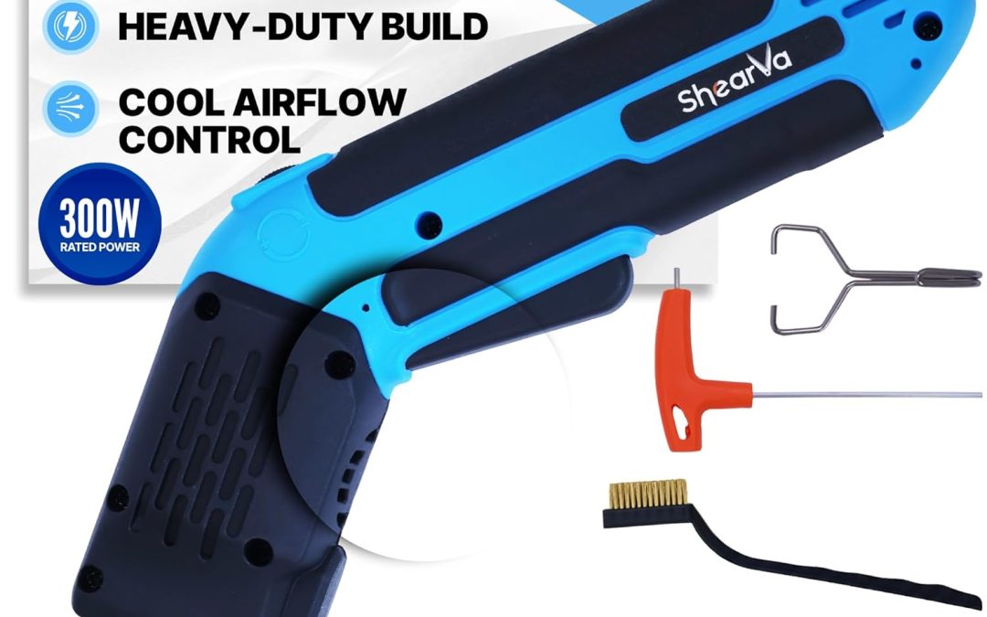 300W Electric Hot Knife Foam Cutter – Heavy-Duty Air-Cooled Styrofoam Cutting Tool Kit with Blades & Accessories for EPS, XPS, PU, KT Board & Sponge | DIY & Crafts