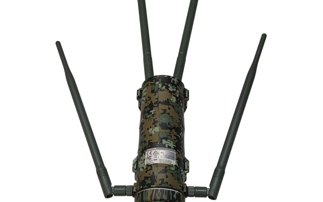 WAVLINK AC1200 Outdoor WiFi Extender, Weatherproof Dual Band Wireless Outdoor Access Point with POE, High Power Long Range WiFi Extender Signal Booster, 4x7dBi Antennas, AP/Router/Repeater Mode